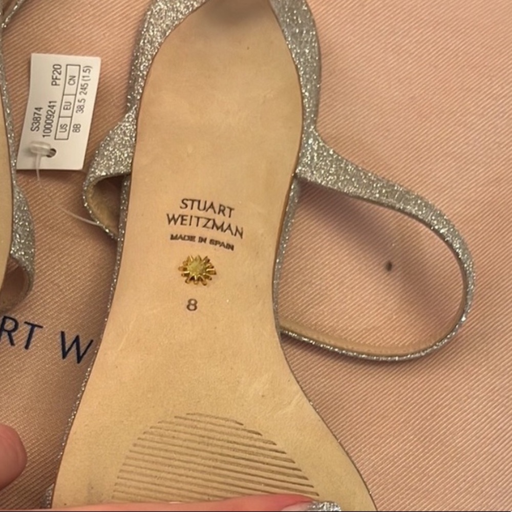 Stuart Weitzman Size 8 Sparkly Heel Sandals - image 6